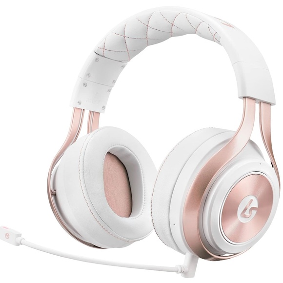 LUCID SOUND wireless LS35x gaming headphones set w mic, Rose Gold - Picture 1 of 5